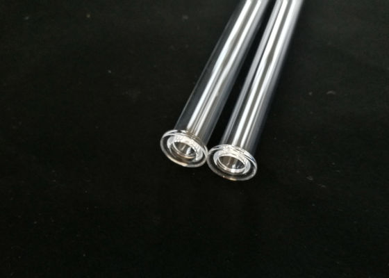 中国 受け入れられるフランジOEMが付いている優秀な化学性能の水晶ガラス リアクター管 サプライヤー