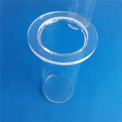 中国 無水ケイ酸のガラス管のための個人化された高い純度の水晶フランジ サプライヤー