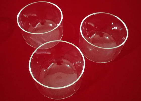 実験室はフランジなしでガラス製品99.99%のSiO2石英ガラス ガラスLabwareに/るつぼのを/供給します サプライヤー