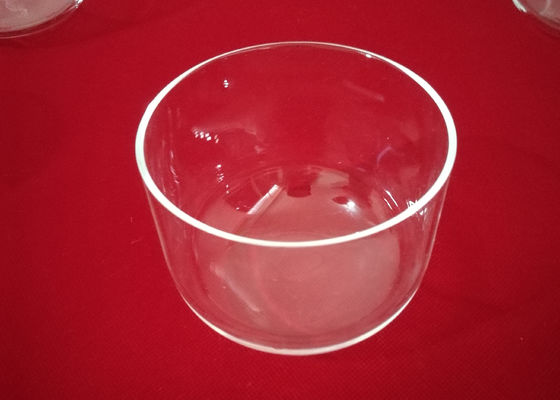 水晶Labwareはフランジなしでガラス製品99.995%のSiO2石英ガラス ガラスLabwareに/るつぼのを/供給します サプライヤー