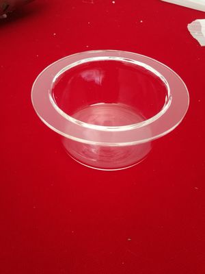 水晶Labwareはフランジなしでガラス製品99.995%のSiO2石英ガラス ガラスLabwareに/るつぼのを/供給します サプライヤー